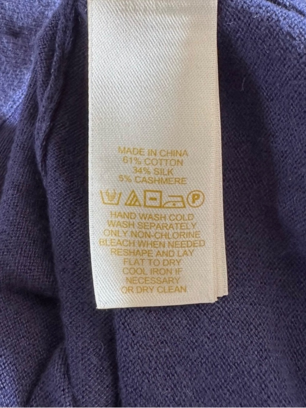 Kate Spade Navy Blue Galvin Embellished V-Neck Cardigan Small - Picture 4 of 5